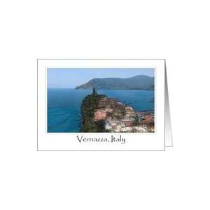  Vernazza, Italy Cinque Terre Tourist Destination Blank 