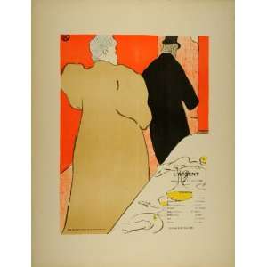  1946 Toulouse Lautrec LArgent Play Lithograph Poster   Original 