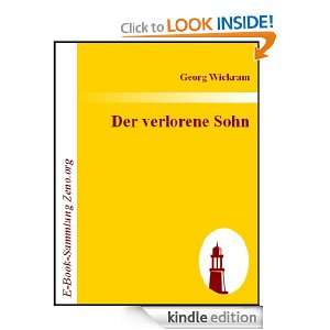 Der verlorene Sohn (German Edition) Georg Wickram  Kindle 
