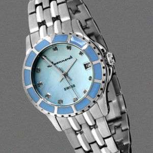 NEW Jeanneret Swiss Ladies Alexia Diamond Watch Blue  