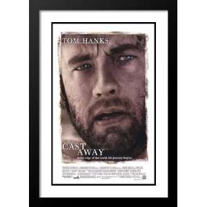 Cast Away 20x26 Framed and Double Matted Movie Poster   Style A   2000