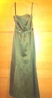 Alfred Angelo Green Olive Dress Gown Party Sexy Fashion  