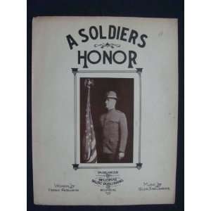  A Soldiers Honor 1919 Glen Snelgrove Books