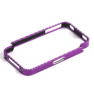 Purple / Aluminium bumper Case Cover / shell / Skin for Apple iPhone 4 