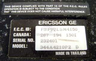 GE ERICSSON MOBILE RADIO WITH MICROPHONE MODEL# 344A4210P2  