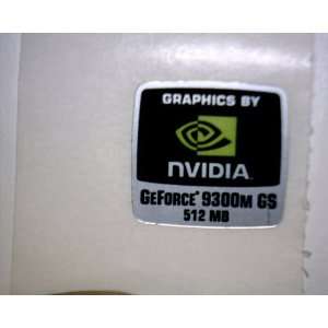  NVIDIA GEFORCE 9300M GS 512MB Logo Stickers Badge for 