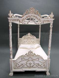 Scale Highe End Dollhouse Versailles Bed  