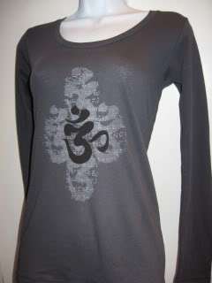 NEWTG Alternative Apparel ORGANIC OM AUM Sanskrit shirt  