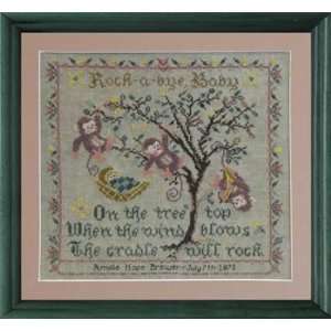   Tree Top Birth Sampler   Cross Stitch Pattern Arts, Crafts & Sewing