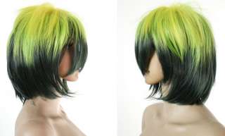 Ao no Exorcist Amaimon Cosplay Wig Yellow D Green Y49  