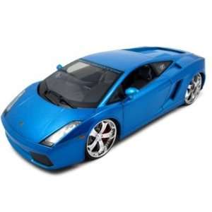  Lamborghini Gallardo Playerz Blue 1:18 Diecast Car: Toys 