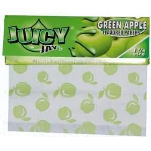  Juicy Jays Green Apple flavored rolling paper 1 pack 