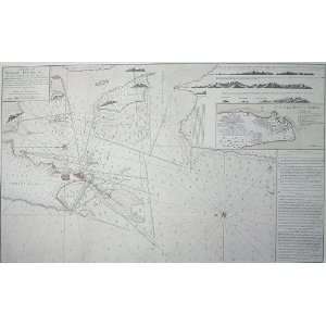  Historical Map of Bombay Harbour, Antique Map Wall Art 