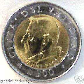 Vatican POPE JOHN PAUL II 2001 LAST OF LIRE 4 coin set  