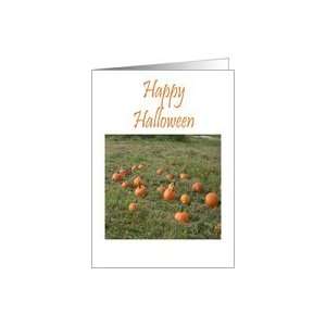 Pumpkin Patch Happy Halloween Card Card