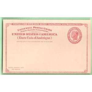  Postal Card US Universal Postal Union 2 Cnt VF Everything 