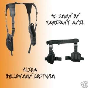 UTG Adjustable Vertical Shoulder Holster with NcStar Deluxe Duty Belt 