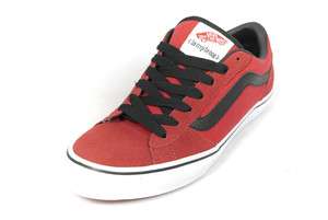 VANS LA CRIPTA DOS TRUE RED/ BLACK Mens Vans Skate Shoes  