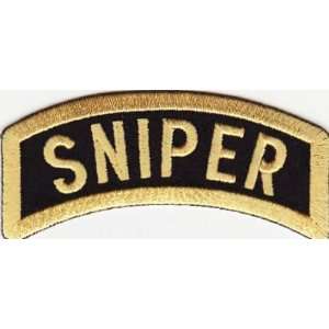 SNIPER ARMY Military VET Embroidered Biker Vest Patch