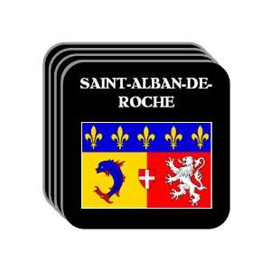 Rhone Alpes   SAINT ALBAN DE ROCHE Set of 4 Mini Mousepad Coasters