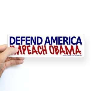  Impeach Obama Anti obama Bumper Sticker by  Arts 