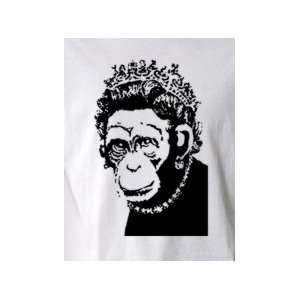  Queen Monkey   Pop Art Graphic T shirt (Mens Large 