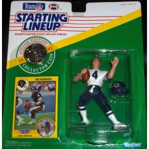  Starting Lineup 1991 Jim Harbaugh Chicago Bears Action 