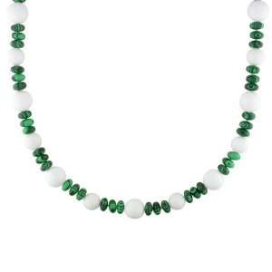  Multi colored Gemstones Malachite Beads Endless Necklace 