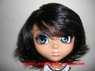 Razor Cut Raven Wig SD doll, Pullip, Blythe. Size 9  