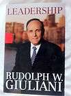 Leadership by Ken Kurson and Rudolph W. Giuliani 2002, Hardcover 