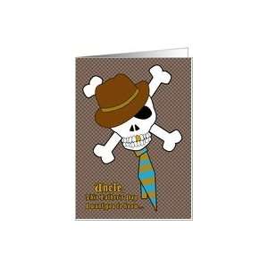  Uncle Fathers Day Skull Crossbones Funny Card Health 