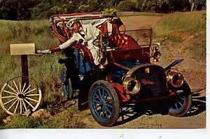 1902 RAMBLER RIGHT HAND DRIVE ANTIQUE AUTO CAR MAILMAN POSTCARD  