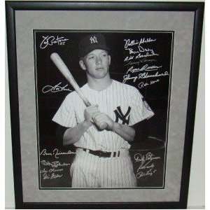 New Yankees Legends 16 SIGNED Custom Framed 16X20   Autographed MLB 