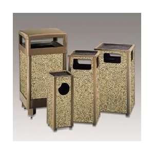  UNITED RECEPTACLE Aspen Outdoor Receptacle Brown Office 