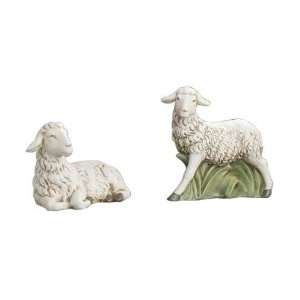  Pack of 2 Josephs Studio Ceramic Christmas Nativity Sheep 