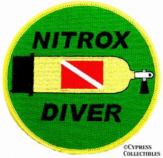 NITROX DIVER EMBROIDERED SCUBA TANK PATCH DIVING EMBLEM  