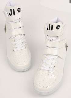 Men Casual High Top Sneakers Shoes Trainer White US7~10  