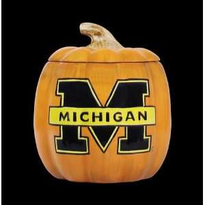  University of Michigan Wolverines Halloween Ceramic Pumpkin Cookie 