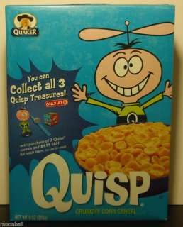 RARE! Quaker Unopened Box QUISP Cereal STILL EATABLE  