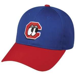   LOOKOUTS Royal/Red Hat Cap Adjustable Velcro TWILL Dodgers Affiliate