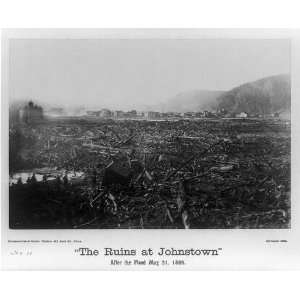  Flood,disaster,gorge,ruins,city,PPR Bridge,Johnstown,PA 