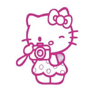  Hello Kitty Camera Kitty Photography Pink Vinyl Decal 