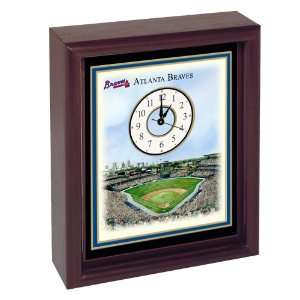  Atlanta Braves Turner Field Stadium Colorprint Desk Clock 
