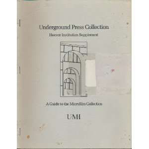  Underground Press Collection Hoover Institute Supplement 