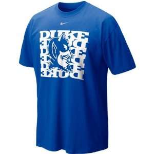  Nike Duke Blue Devils Duke Blue Undercover Logo T shirt 