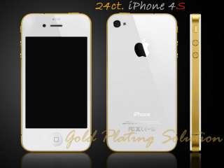 NEW iPhone 4S WHITE 64GB 24ct Gold Plated 24k  FACTORY UNLOCKED 