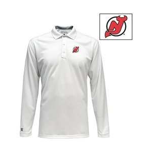   Devils Victor Long Sleeve Polo Shirt   NEW JERSEY DEVILS WHITE Small