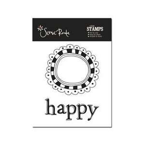  Scenic Route Paper   Clear Acrylic Stamps   Happy Arts 