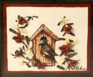 Vtg P Graham Dunn Music Box Brehm Art Beethoven Birds  