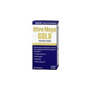  GNC Ultra Mega Gold without iron 180 caplets Multivitamin 